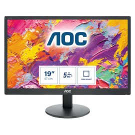 AOC - E970Swn, 18.5-Inch (46.99 Cm) Led Backlit Computer Monitor with 1366 X 768 Pixels Resolution (Black)