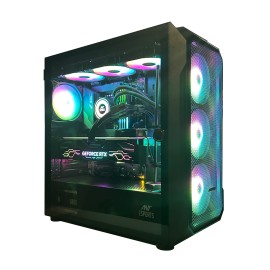 NXTGN Core I9 14th Generation Desktop PC (Core I9 14900K, 128GB RGB DDR5 6000Mhz Ram, 2TB SSD, 10TB HDD, RTX4080 16GB Super RGB GraphicCard, 5G WiFi/Bluetooth, Windows 11 Pro and Basic Software Pre-Installed with 3 Years Warranty.