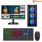 NXTGN Core i9 11th Generation Gaming PC (Core i9 11900f Processor, 32GB RAM, 240GB SSD, 2TB Hard Drive, 6GB 1660 Super Graphic Card, Corsair RGB Liquid Cooling / WiFi/ AOC 22" IPS Monitor/ RGB K&M) Window 11 ( Basic Software Installed ).