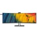 PHILIPS 45B1U6900CH 44.5" SuperWide Curved LCD Monitor with USB-C, 5120 x 1440 Pixels Dual QHD, LED Backlight, Adaptive-Sync, 4ms Response Rate | HDMI, USB-C & Display Port Connectivity, Energy Star 8.0 (Black
